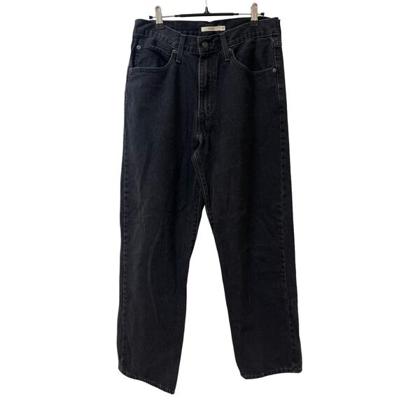 Levi's Women '94 Baggy Relaxed Wide Leg Zip Fly Jeans 30x31 Black Retro Grunge - Picture 1 of 7